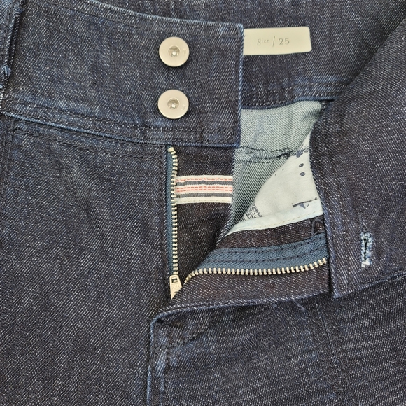 Anthropologie Pilcro and the Letterpress High-Rise Slim Straight Jeans Size 25 - Picture 6 of 14